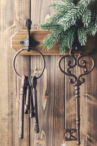 istock Hanging Christmas decor with various ornaments, decoration. 1431284506
