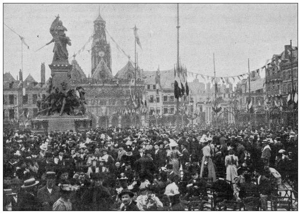 istock Antique image: French President Felix Faure in Saint Quentin, Inauguration of monument 1431296525