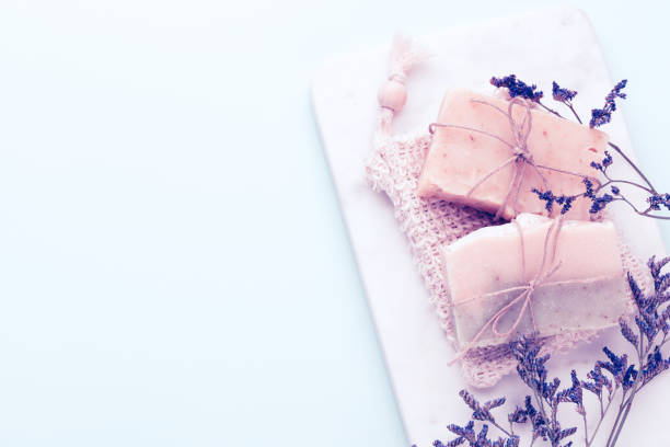 istock Handmade natural soap with herbal. 1431301223