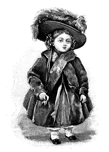 Antique image: Queen Victoria,, 4 years old in 1823