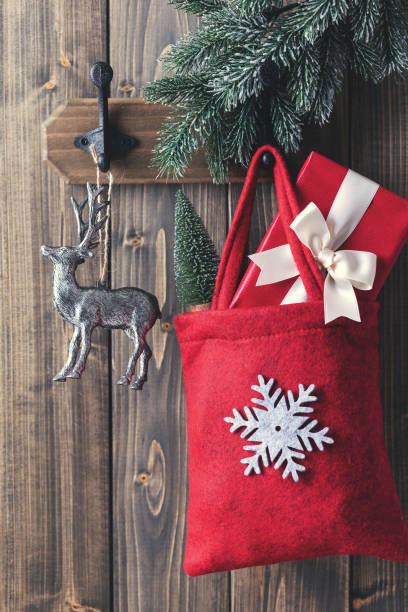 istock Hanging Christmas decor with various ornaments, decoration. 1431307801