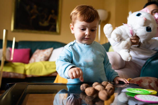 istock Portrait of baby boy 1431308686