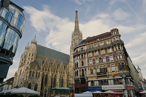 Vienna, Austria - May 17, 2022: St Stephen Cathedral in Vienna.