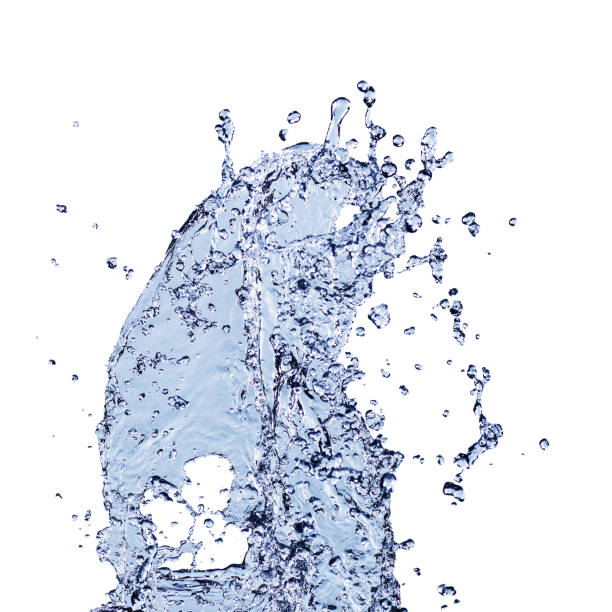 Splash of pure water isolated on white background