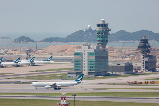 2022 Oct 07,Hong Kong.Hong Kong International Airport Control Tower