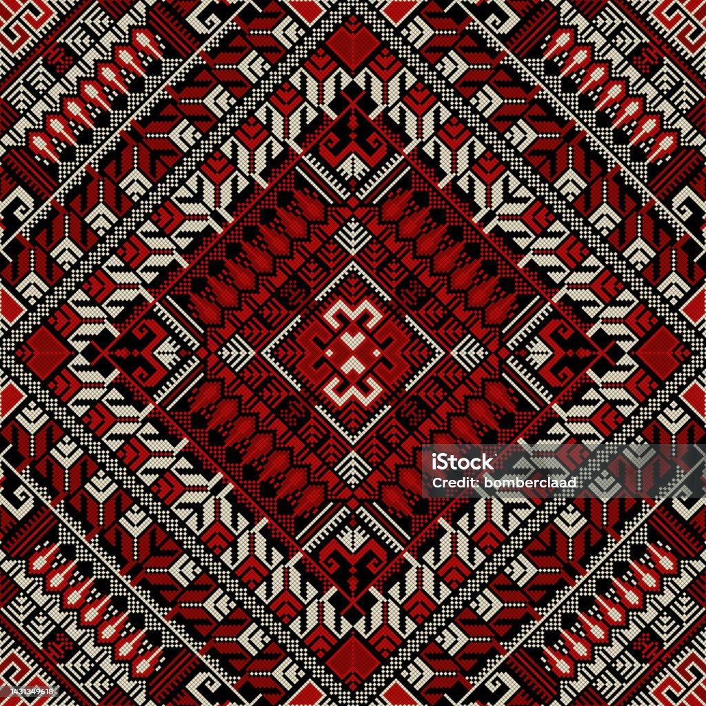 Palestina Pattern Decorative Palestinian Pattern 18 Stock Illustration - Download Image ...