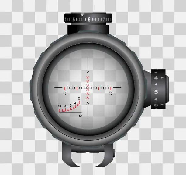 Vector illustration of snipper scope 2