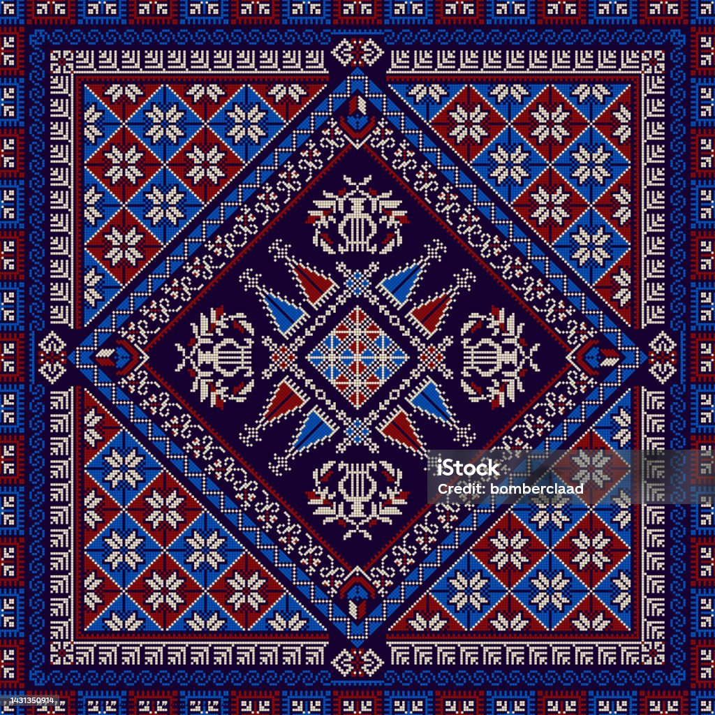 Palestaine Pattern Decorative Palestinian Pattern 8 Stock Illustration - Download Image ...