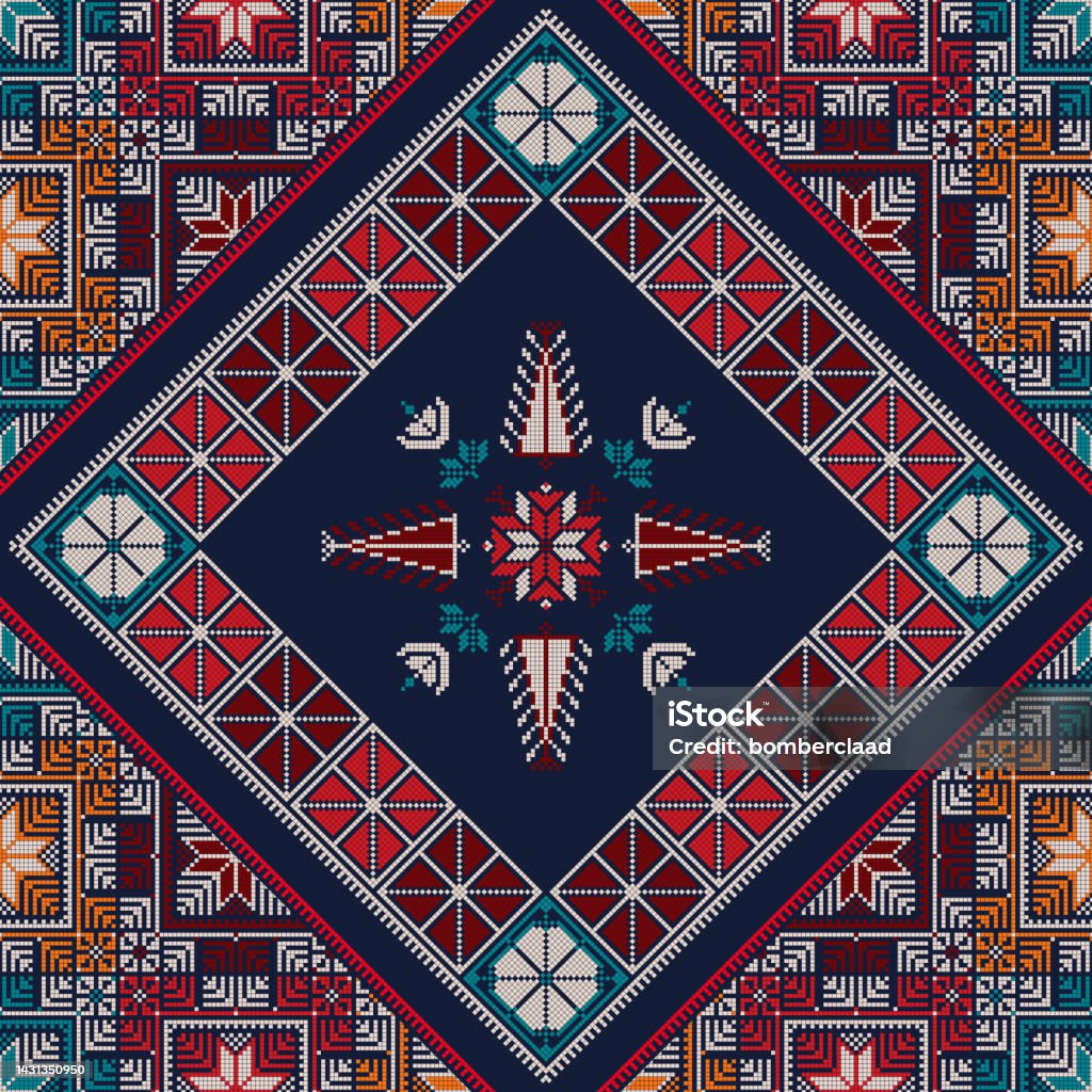 Palestaine Pattern Decorative Palestinian Pattern 5 Stock Illustration - Download Image ...