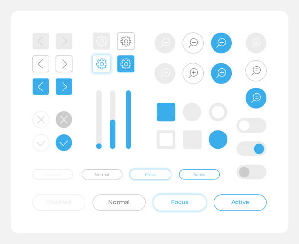 illustrations, cliparts, dessins animés et icônes de choisir les options kit d’éléments d’interface utilisateur - fonction mathématique