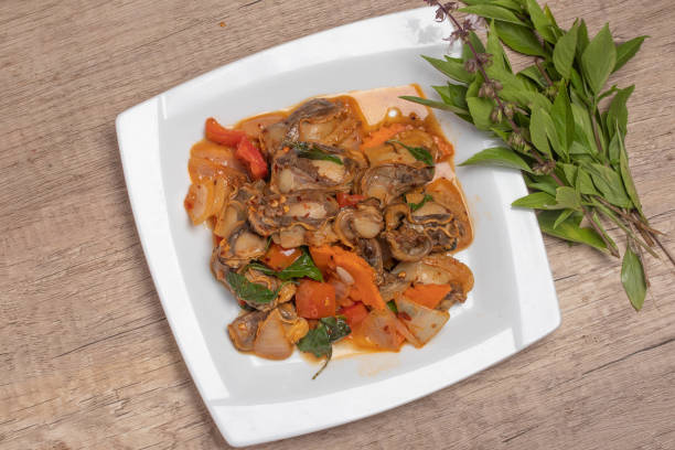 istock Anadara granosa stir-fried chili paste. Spicy Thai food. 1431352332