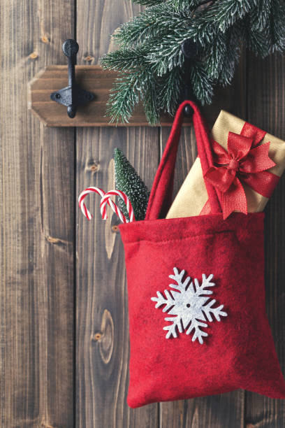 istock Hanging Christmas decor with various ornaments, decoration. 1431357866