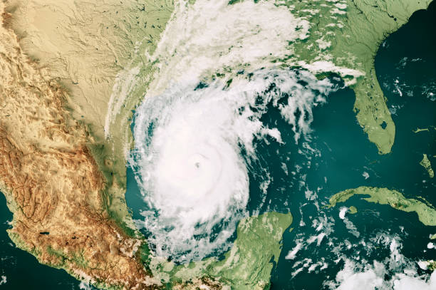 istock Hurricane Delta 2020 Cloud Map Gulf Of Mexico 3D Render Color 1431364516
