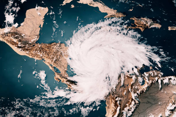 istock Hurricane Iota 2020 Cloud Map Central America 3D Render Neutral 1431364874