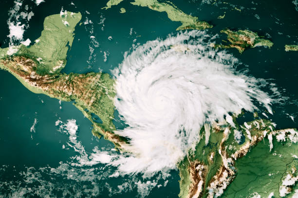istock Hurricane Iota 2020 Cloud Map Central America 3D Render Color 1431364974