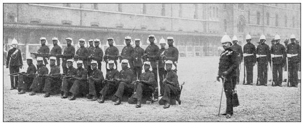 istock Antique image: Colonial soldiers in London, English Guyana 1431368168