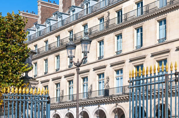 istock Parisian tenement typical facade, rue de Rivoli 1431381642