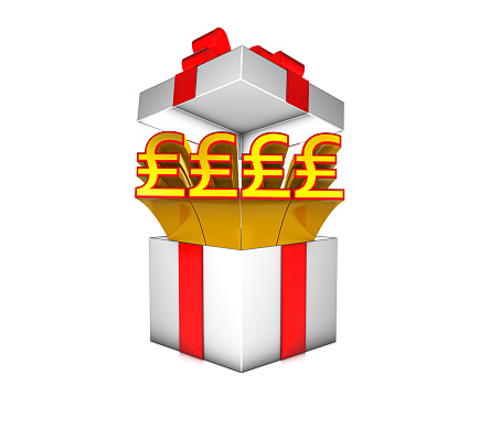 Gift Box with Pound Symbol