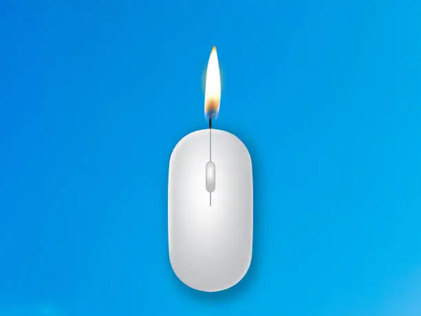 Modern creative design for Diwali festival celebration using a computer mouse, computer mouse eco-friendly green technology with computer mouse idea