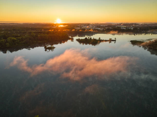 istock Steam Fog Sunrise 1431387131
