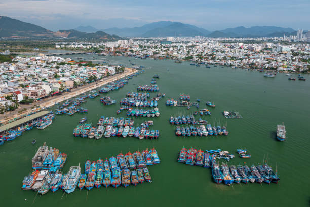 istock Nha Trang city view from Cua Be riverfront 1431395813