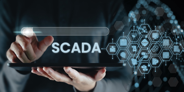 SCADA Supervisory Control And Data Acquisition, digital marketing image, online marketing image