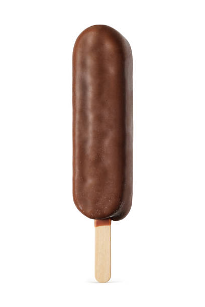 istock Popsicle ice cream bar with chocolate coating isolated on white. 1431408601