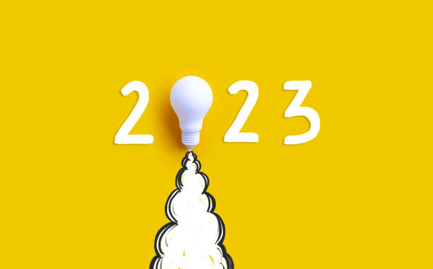 istock New year 2023 Ideas,inspiration concepts with rocket light bulb on yellow 1431409835