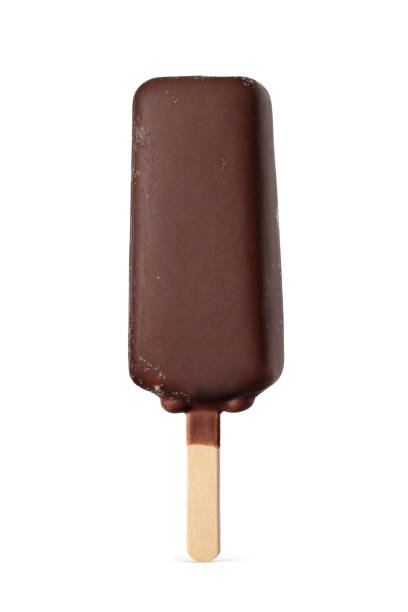 istock Chocolate popsicle ice cream bar isolated on white. 1431411405