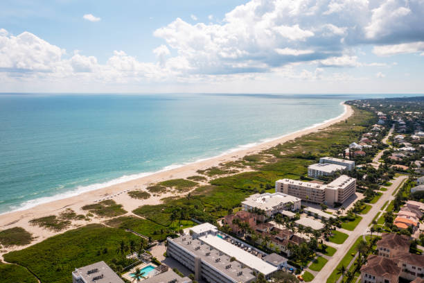 istock Drone aerial shot of Miami 1431412502