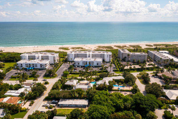 istock Drone aerial shot of Miami 1431412731