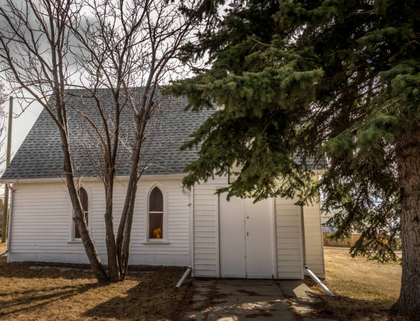 istock Historic St Matthews Anglican Church, Bowden, alberta, Canada 1431418128