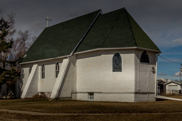 Historic church from 1904 Elnore Alberta Canada