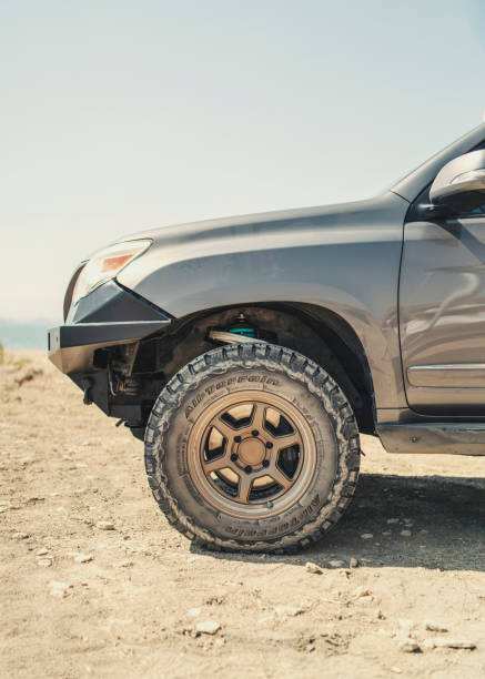 istock Offroad vehicle closeup in the desert 1431421473