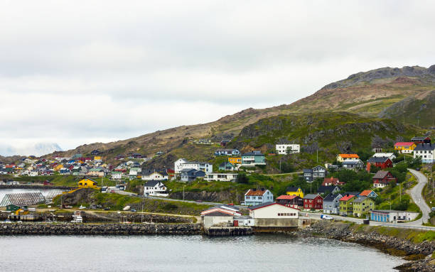istock Norwegian rural town Honningsvag, Norway 1431431008