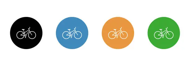 Vector illustration of Bicycle. Vector image.