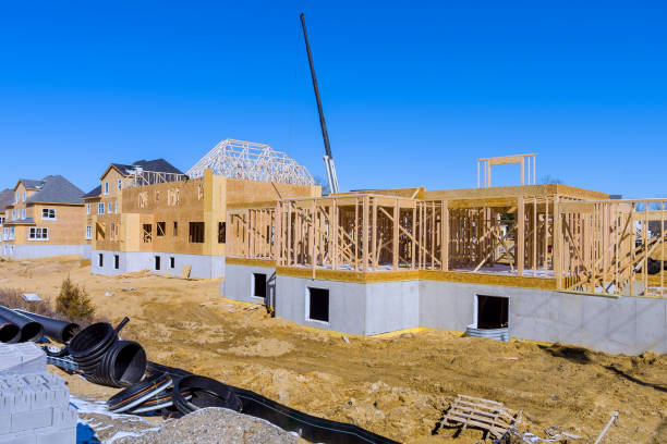 istock New home development construction site unfinished houses 1431448974