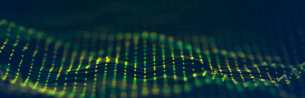 istock Beautiful illustration with connected dots and lines. Digital network background. Background for presentations. 3D 1431453983