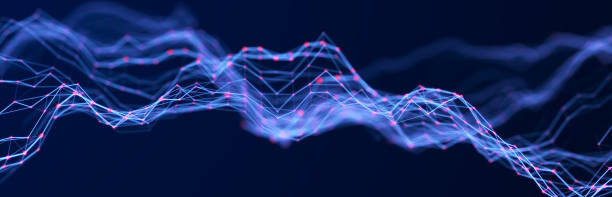 istock Abstract illustration with connected dots and lines. Digital network background. The concept of science, technology. 3D 1431454010