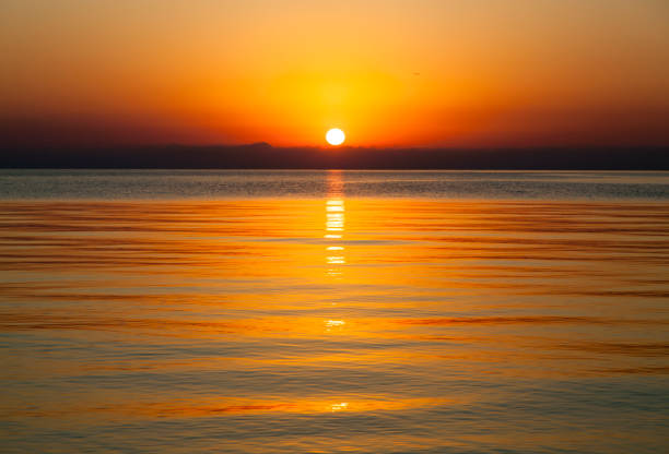 istock Orange Color Mediterranean Sea Sunrise 1431454026