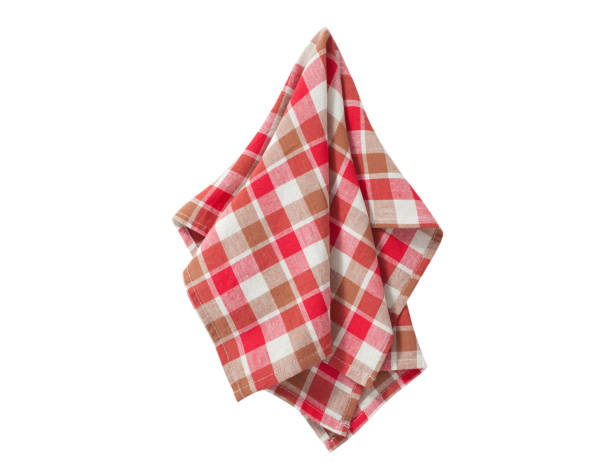 istock Hanging kitchen towel, napkin isolated on white 1431455629