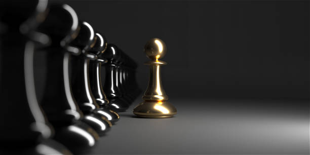 istock Chess pawn piece outstanding. Leadership concept 1431458410