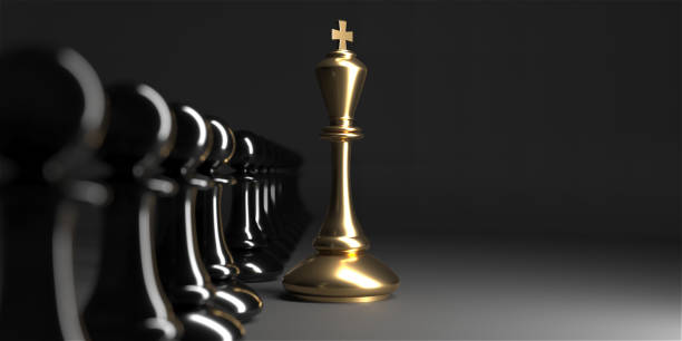 istock Chess king. Leader success concept. Business leader concept 1431458511