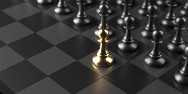 istock Chess pawn piece outstanding. Leadership concept 1431459933
