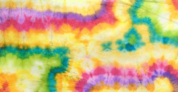 Colorful Watercolor Tie Dye Artwork Style. Textured Bright Tie Dye Repeat Shirt. Graphic Colorful Tie Dye Paper Background.
