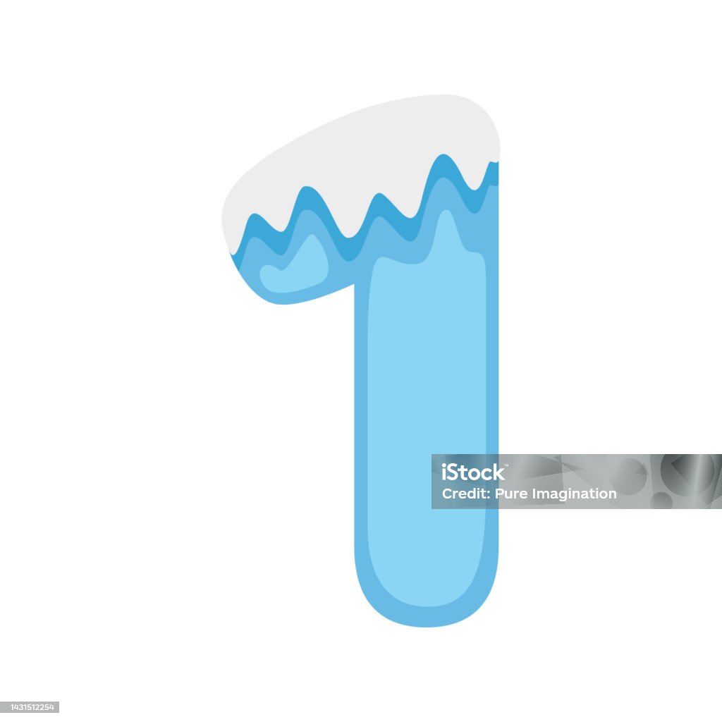 Number 1 Snow Vector Illustration Stock Illustration Download Image number-1-snow-vector-illustration-stock-illustration-download-image