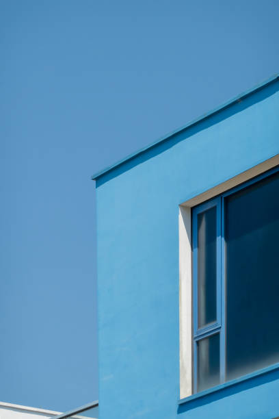 istock Blue and white facade of modern buildings 1431516710