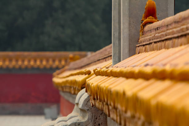 Chinese ancient building roof decoration
