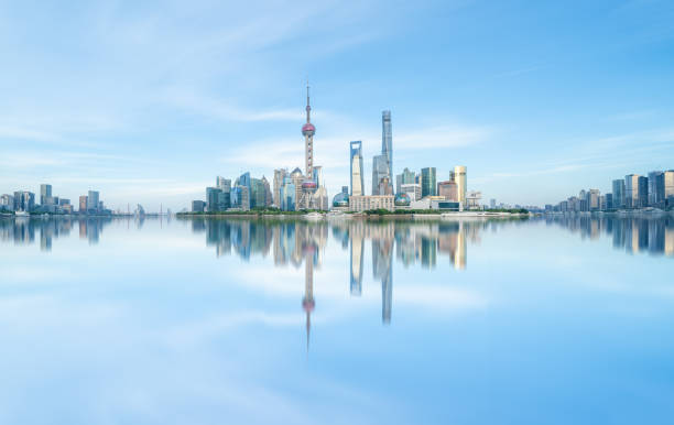 istock Panoramic skyline of Shanghai and Huangpu river 1431560396