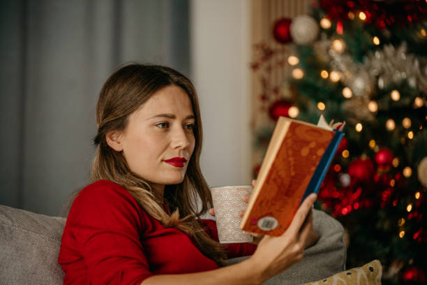 istock Book at home for the holidays 1431564483